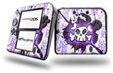 Cartoon Skull Purple - Decal Style Vinyl Skin fits Nintendo 2DS - 2DS NOT INCLUDED