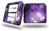 Bokeh Hex Purple - Decal Style Vinyl Skin fits Nintendo 2DS - 2DS NOT INCLUDED