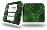 Bokeh Music Green - Decal Style Vinyl Skin fits Nintendo 2DS - 2DS NOT INCLUDED