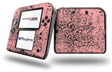 Folder Doodles Pink - Decal Style Vinyl Skin fits Nintendo 2DS - 2DS NOT INCLUDED
