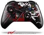 Decal Skin Wrap fits Microsoft XBOX One Wireless Controller Baja 0003 Red Dark