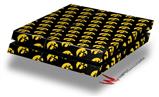 Vinyl Decal Skin Wrap compatible with Sony PlayStation 4 Original Console Iowa Hawkeyes Tigerhawk Tiled 06 Gold on Black (PS4 NOT INCLUDED)