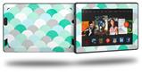 Brushed Circles Seafoam - Decal Style Skin fits 2013 Amazon Kindle Fire HD 7 inch