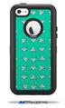 Paper Planes Turquoise - Decal Style Vinyl Skin fits Otterbox Defender iPhone 5C Case (CASE SOLD SEPARATELY)