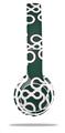 Skin Decal Wrap compatible with Beats Solo 2 WIRED Headphones Locknodes 03 Hunter Green (HEADPHONES NOT INCLUDED)