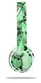 Skin Decal Wrap compatible with Beats Solo 2 WIRED Headphones Scene Kid Sketches Green (HEADPHONES NOT INCLUDED)