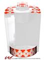 Decal Style Vinyl Skin compatible with Keurig K40 Elite Coffee Makers Boxed Red (KEURIG NOT INCLUDED)
