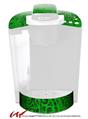 Decal Style Vinyl Skin compatible with Keurig K40 Elite Coffee Makers Folder Doodles Green (KEURIG NOT INCLUDED)