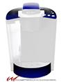 Decal Style Vinyl Skin compatible with Keurig K40 Elite Coffee Makers Smooth Fades Blue Black (KEURIG NOT INCLUDED)