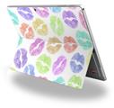 Rainbow Lips White - Decal Style Vinyl Skin fits Microsoft Surface Pro 4 (SURFACE NOT INCLUDED)