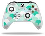 WraptorSkinz Decal Skin Wrap Set works with 2016 and newer XBOX One S / X Controller Brushed Circles Seafoam (CONTROLLER NOT INCLUDED)