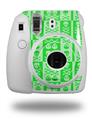 WraptorSkinz Skin Decal Wrap compatible with Fujifilm Mini 8 Camera Skull And Crossbones Pattern Green (CAMERA NOT INCLUDED)