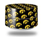 Skin Decal Wrap for Google WiFi Original Iowa Hawkeyes Tigerhawk Tiled 06 Gold on Black (GOOGLE WIFI NOT INCLUDED)