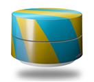 Skin Decal Wrap for Google WiFi Original Two Tone Waves Yellow Teal (GOOGLE WIFI NOT INCLUDED)