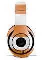 WraptorSkinz Skin Decal Wrap compatible with Beats Studio 2 and 3 Wired and Wireless Headphones Psycho Stripes Orange and White Skin Only (HEADPHONES NOT INCLUDED)