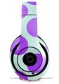 WraptorSkinz Skin Decal Wrap compatible with Beats Studio 2 and 3 Wired and Wireless Headphones Kearas Polka Dots Purple And Blue Skin Only (HEADPHONES NOT INCLUDED)