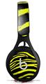 WraptorSkinz Skin Decal Wrap compatible with Beats EP Headphones Zebra Yellow Skin Only HEADPHONES NOT INCLUDED