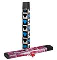 Skin Decal Wrap 2 Pack for Juul Vapes Hearts And Stars Blue JUUL NOT INCLUDED