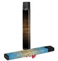 Skin Decal Wrap 2 Pack for Juul Vapes Exotic Wood Pommele Sapele Burst Black JUUL NOT INCLUDED
