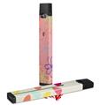 Skin Decal Wrap 2 Pack for Juul Vapes Kearas Flowers on Pink JUUL NOT INCLUDED