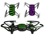 Skin Decal Wrap 2 Pack for DJI Ryze Tello Drone Zebra Green DRONE NOT INCLUDED