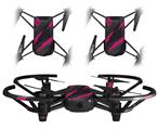 Skin Decal Wrap 2 Pack for DJI Ryze Tello Drone Jagged Camo Hot Pink DRONE NOT INCLUDED