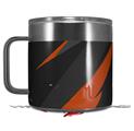 Skin Decal Wrap for Yeti Coffee Mug 14oz Jagged Camo Burnt Orange - 14 oz CUP NOT INCLUDED by WraptorSkinz