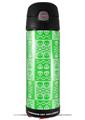 Skin Decal Wrap for Thermos Funtainer 16oz Bottle Skull And Crossbones Pattern Green (BOTTLE NOT INCLUDED) by WraptorSkinz