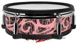 Skin Wrap works with Roland vDrum Shell PD-128 Drum Folder Doodles Pink (DRUM NOT INCLUDED)