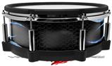 Skin Wrap works with Roland vDrum Shell PD-140DS Drum Metal Flames Blue (DRUM NOT INCLUDED)