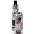 Skin Decal Wrap for Smok AL85 Alien Baby Checker Skull Splatter Pink VAPE NOT INCLUDED