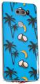 Skin Decal Wrap for LG V30 Coconuts Palm Trees and Bananas Blue Medium