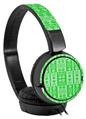 Decal style Skin Wrap for Sony MDR ZX110 Headphones Skull And Crossbones Pattern Green (HEADPHONES NOT INCLUDED)
