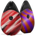 Skin Decal Wrap 2 Pack compatible with Suorin Drop Paint Blend Red VAPE NOT INCLUDED