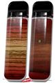 Skin Decal Wrap 2 Pack for Smok Novo v1 Exotic Wood Zebra Wood Burst Fire Red VAPE NOT INCLUDED