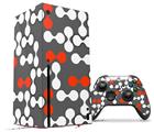 WraptorSkinz Skin Wrap compatible with the 2020 XBOX Series X Console and Controller Locknodes 04 Red (XBOX NOT INCLUDED)