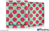 iPad Skin - Kearas Polka Dots Pink And Blue
