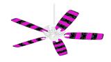 Skull Stripes Pink - Ceiling Fan Skin Kit fits most 42 inch fans (FAN and BLADES SOLD SEPARATELY)