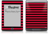 Stripes Red - Decal Style Skin (fits Amazon Kindle Touch Skin)