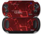 Bokeh Music Red - Decal Style Skin fits Sony PS Vita