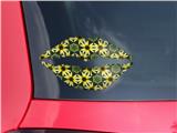 Lips Decal 9x5.5 Daisies Yellow