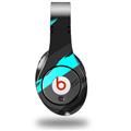 WraptorSkinz Skin Decal Wrap compatible with Beats Studio (Original) Headphones Jagged Camo Neon Teal Skin Only (HEADPHONES NOT INCLUDED)