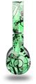 WraptorSkinz Skin Decal Wrap compatible with Beats Wireless (Original) Headphones Scene Kid Sketches Green Skin Only (HEADPHONES NOT INCLUDED)