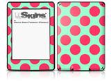 Kearas Polka Dots Pink And Blue - Decal Style Skin fits Amazon Kindle Paperwhite (Original)