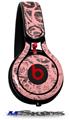 WraptorSkinz Skin Decal Wrap compatible with Beats Mixr Headphones Folder Doodles Pink Skin Only (HEADPHONES NOT INCLUDED)
