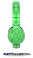 Skull And Crossbones Pattern Green Decal Style Skin (fits Sol Republic Tracks Headphones - HEADPHONES NOT INCLUDED) 