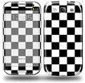 Checkers White - Decal Style Skin (fits Samsung Galaxy S III S3)