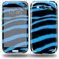 Zebra Blue - Decal Style Skin (fits Samsung Galaxy S III S3)